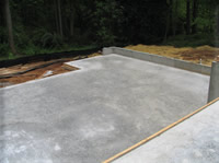 The slab has been poured and framing starts next week.
